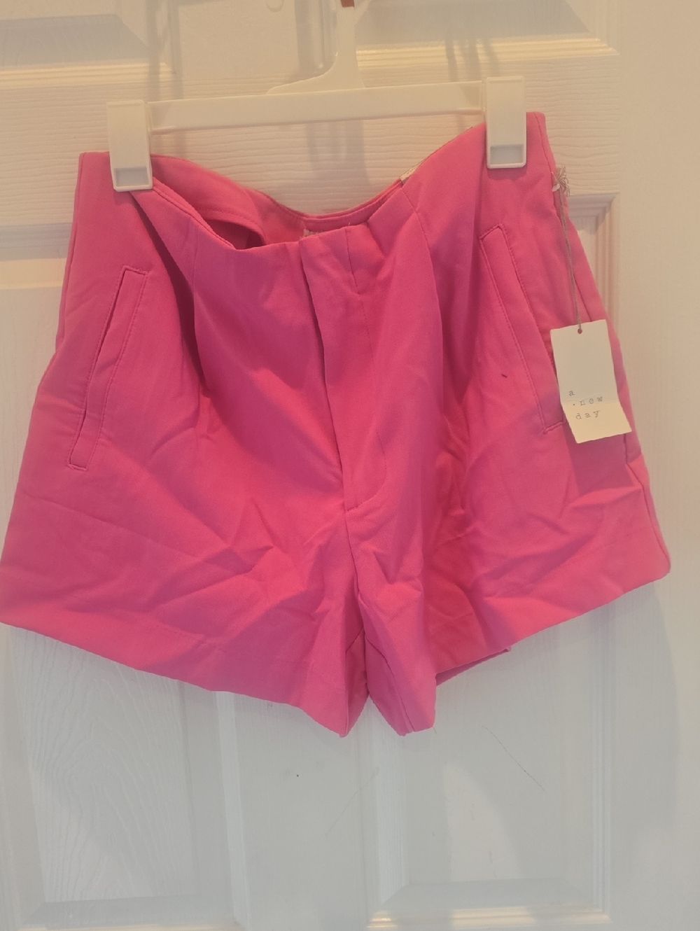 a new day Bright Pink High-Waist Tailored Shorts